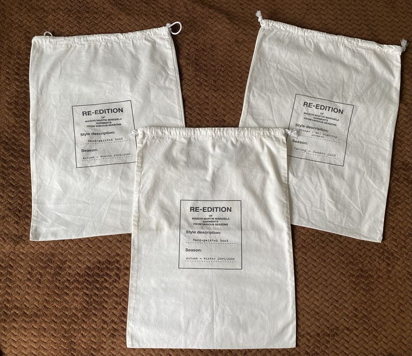 3 Pokrowca na ubrania / buty Maisin Martin Margiela & H&M