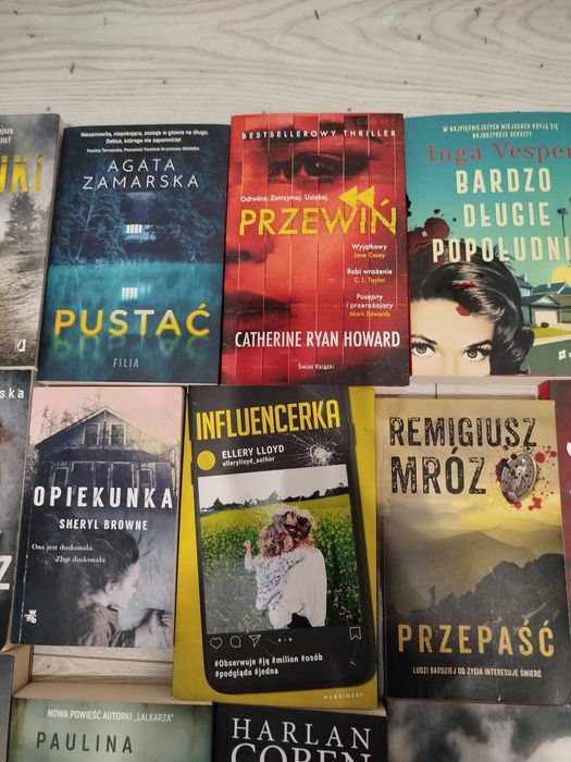 Zestaw książek, kryminał, kryminalne