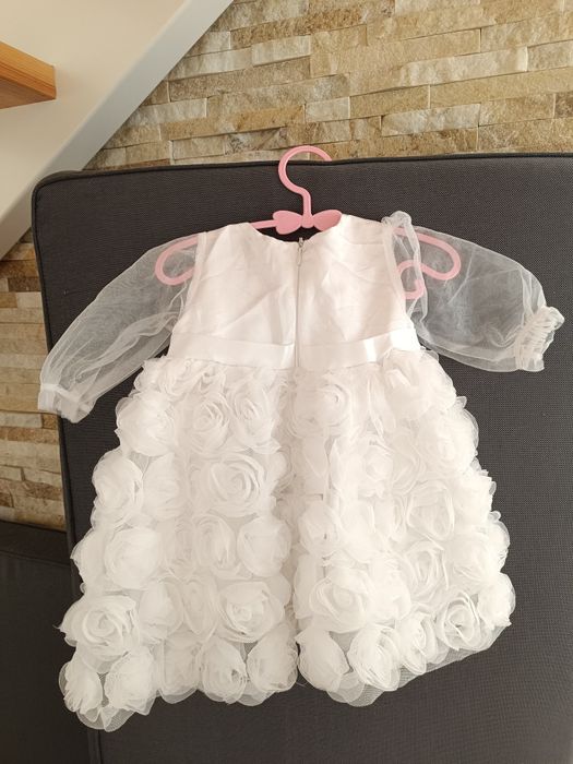 Sukienka biała chrzest, urodziny, impreza dziewczęca