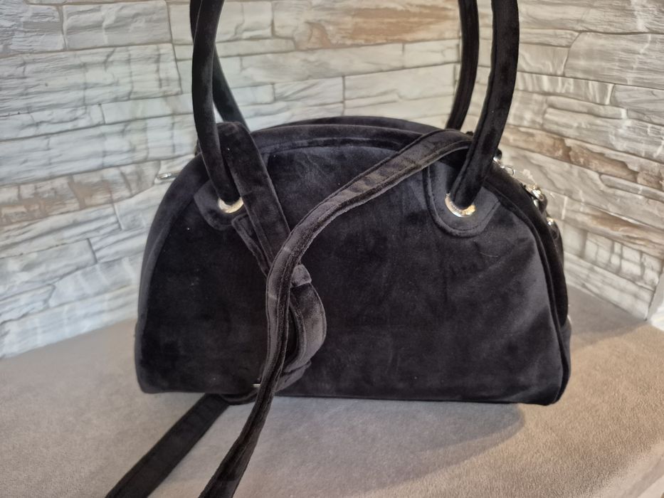 Torebka Damska Juicy Couture Czarna Welurowa