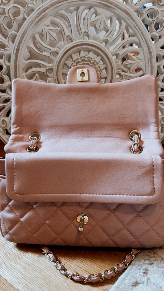 Mala sem uso rosa pastel
