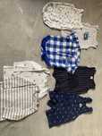 Zestaw ubranek dla chlopca body rampersy 74 wiosna lato hm next
