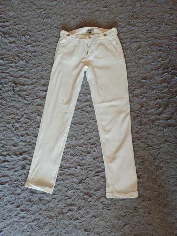 Białe spodnie cygaretki roz. XS/S
