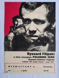 Plakat do filmu Południk zero Filipski Prl Vintage