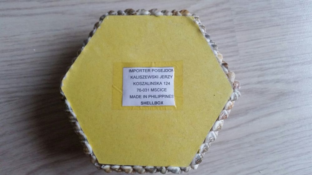 Szkatułka muszelki