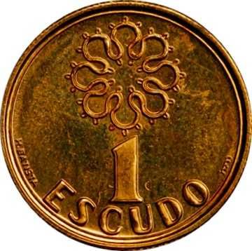 Moeda de 1 Escudo em ouro - 2001