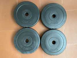 Discos 2.5 kg - 25 mm musculação / ginásio