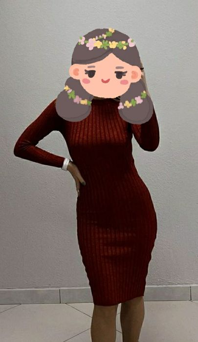 Плаття в рубчик з люрексом