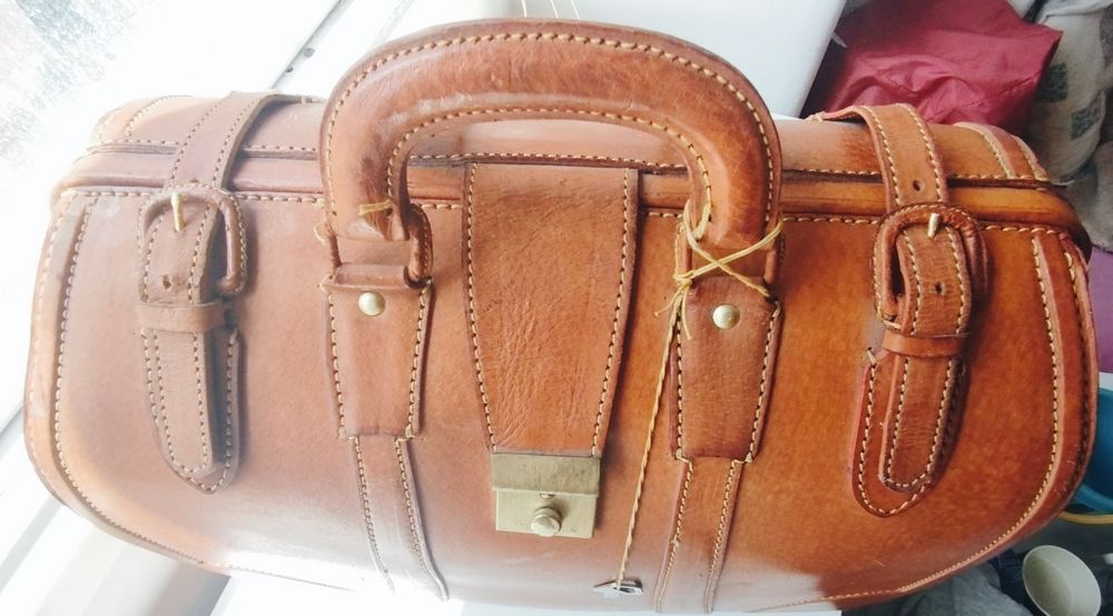 Mala de médico/mão Vintage