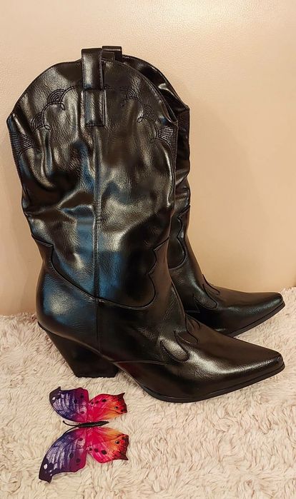 Ексклюзивные сапоги ковбойские женские размер 37