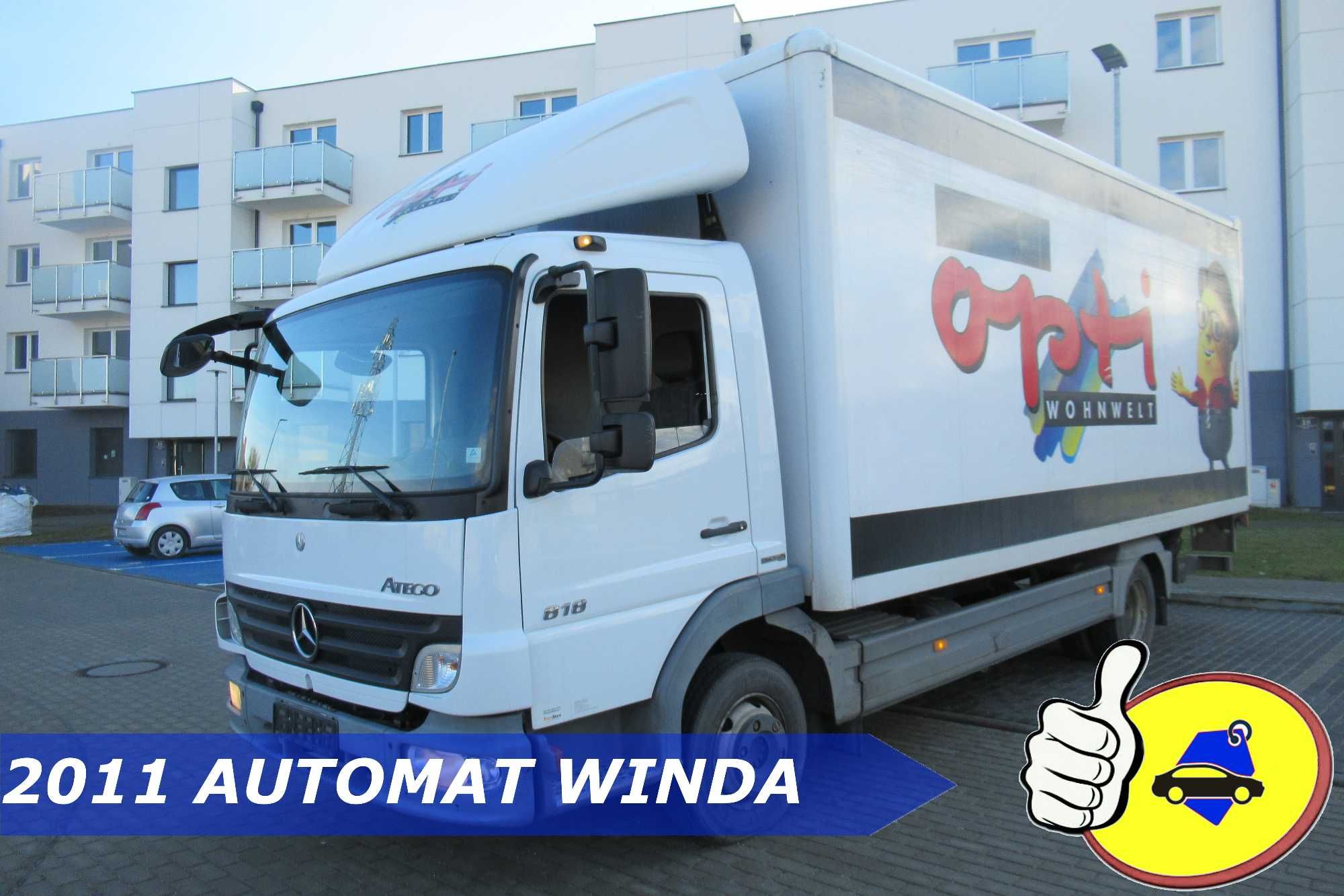 Mercedes Atego 818 skrzynia kontener winda automat 2011 mały przebieg