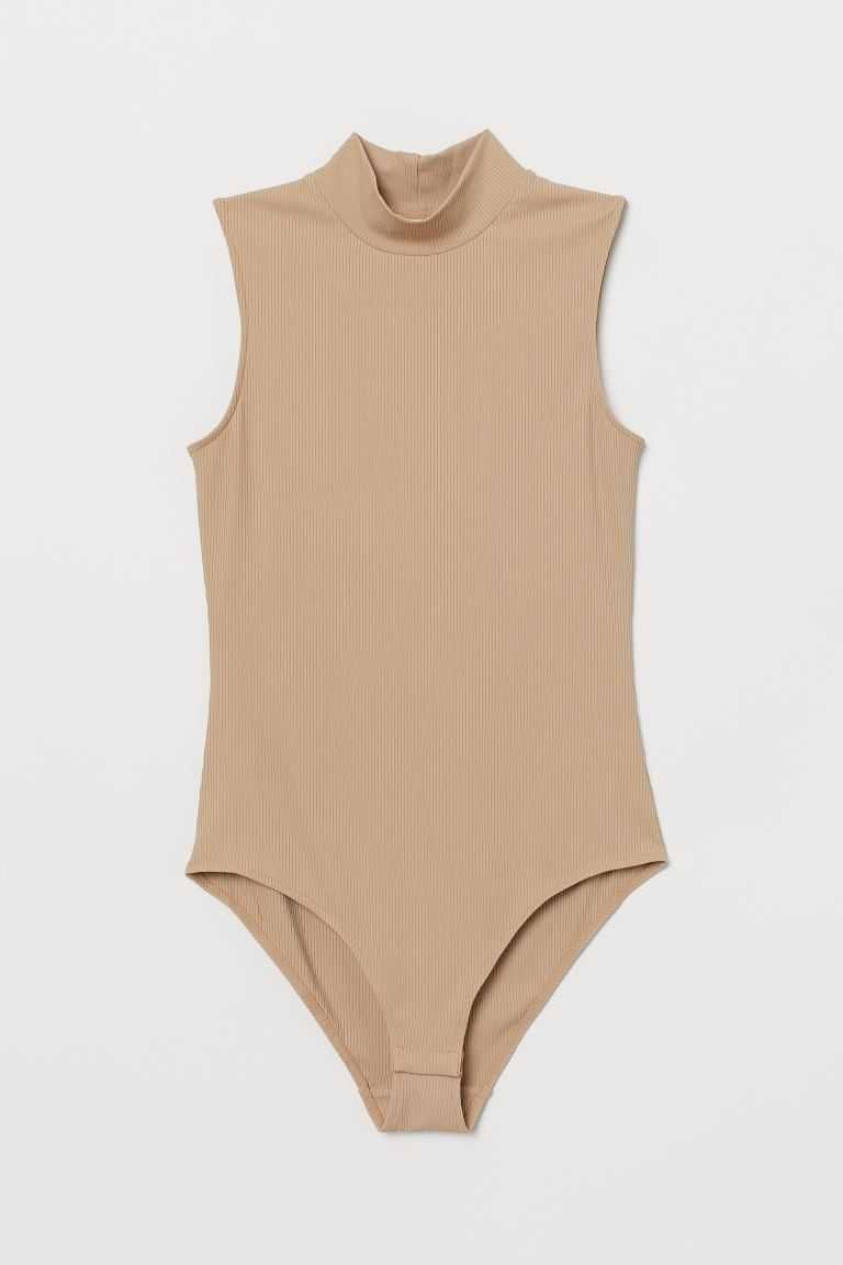 Nowość 2025:) beżowe prażkowane body PRIMARK roz XS