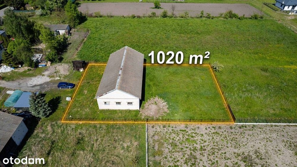 Ogrodzona działka z projektem na dom jednorodzinny