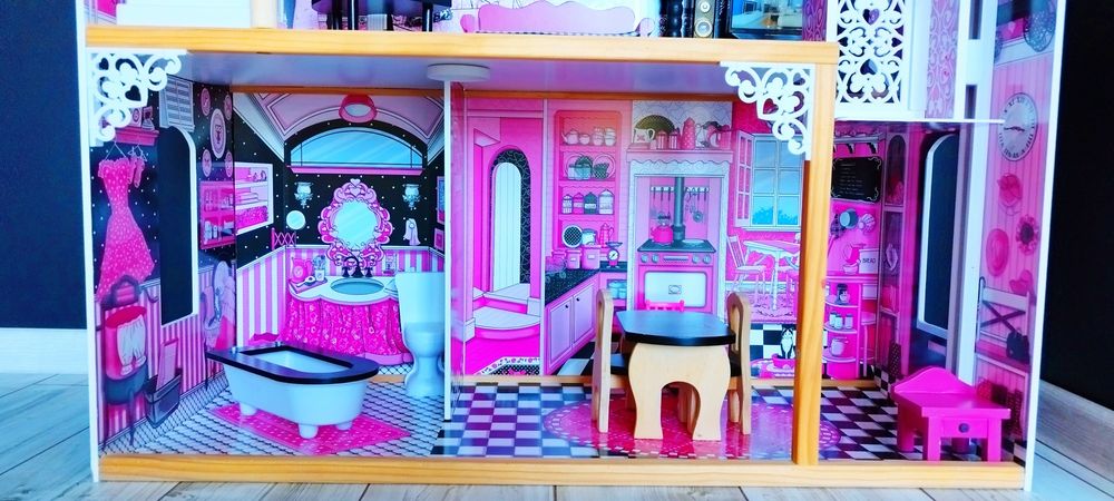 Duży 120cm drewniany domek dla lalek KidKraft