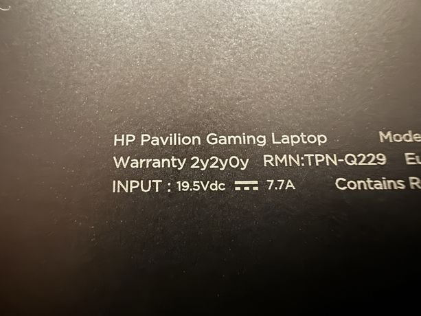 Laptop HP 15 cali 16/256 gaming