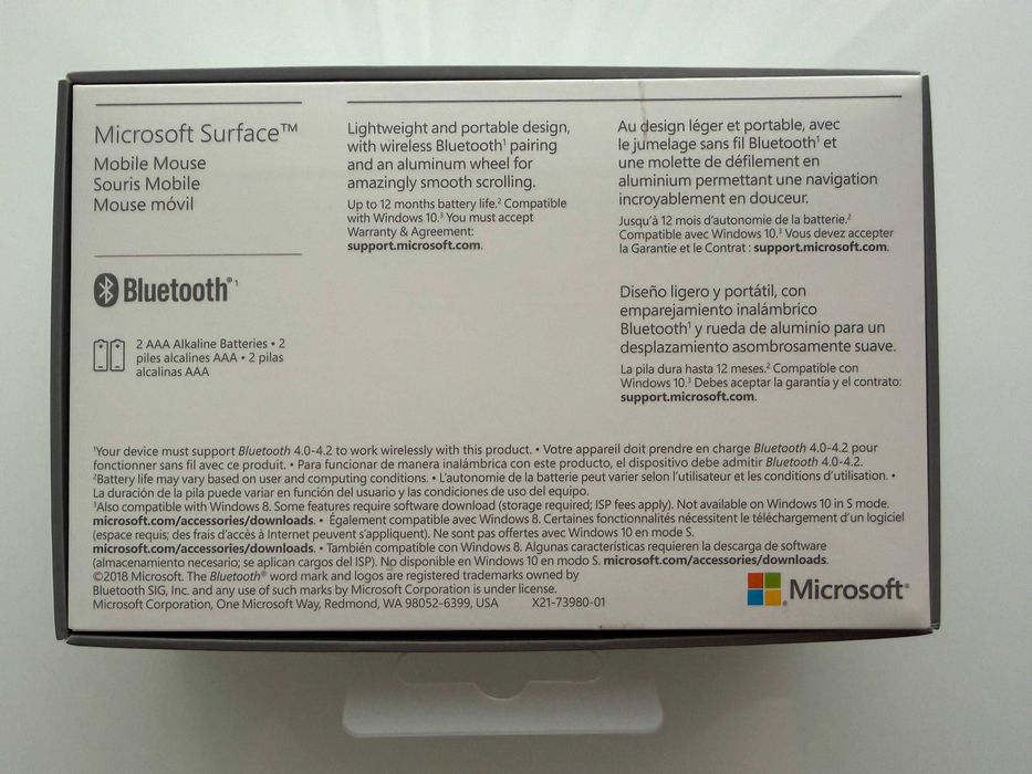 Microsoft Surface Mobile Mouse (Silver) - KGY-00001