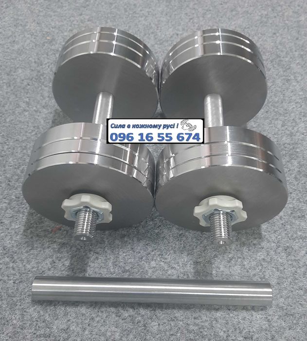 Т72 Гантелі стальні металеві розбірні 12-100 кг Гантели композитные