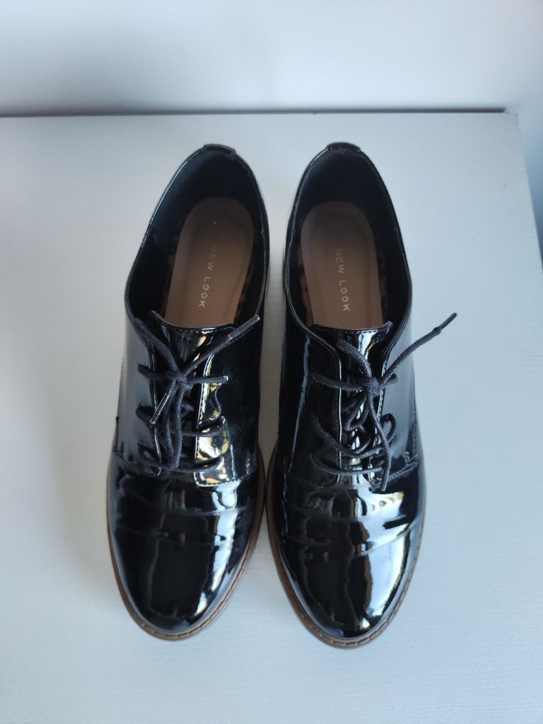 Buty oksfordki czarne new look