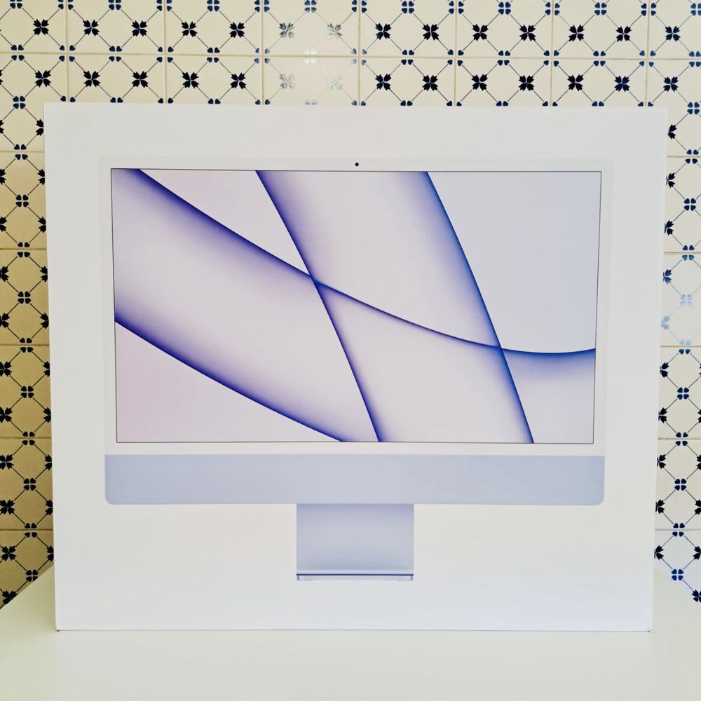iMac 24" Purple/Roxo (M1) c/ Ethernet Adapter