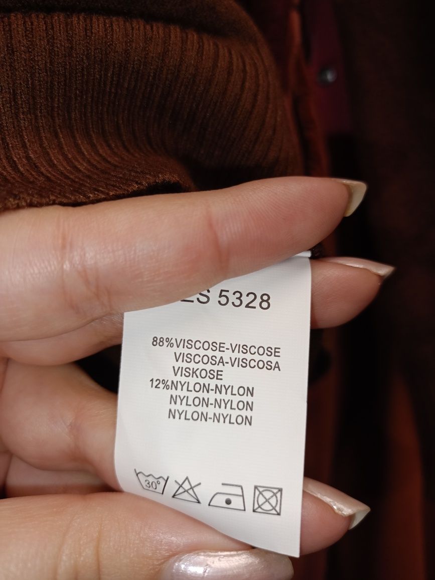 Brązowy sweter wiskoza Zstudio