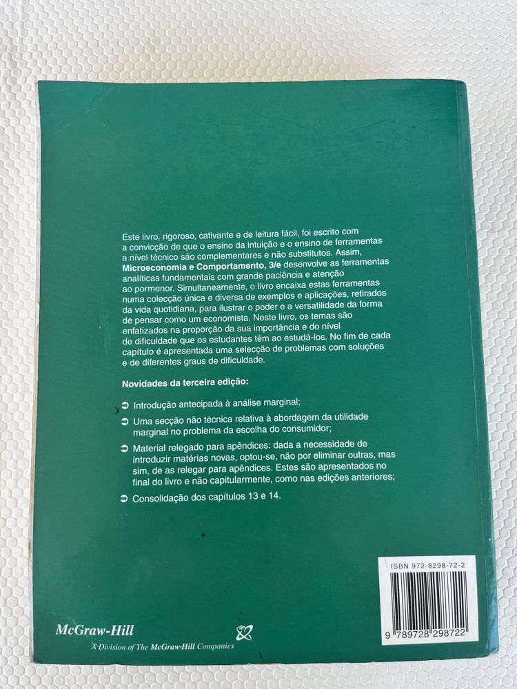 Microeconomia e Comportamento - 3 Edição