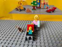 LEGO dziecko niemowlę + mama + wózek + nosidełko #8