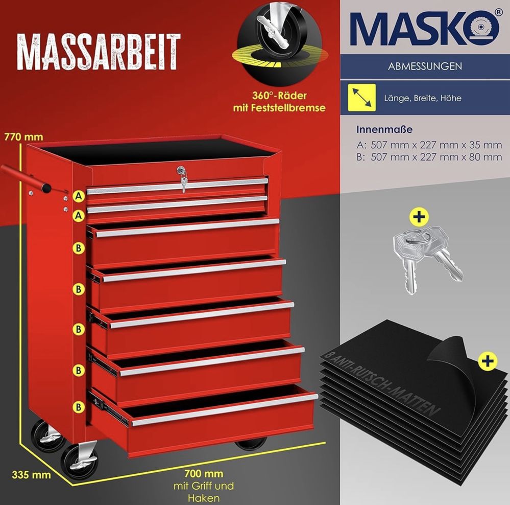 Szafka Wózek na narzędzia MASKO