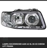 Lampa soczewkowa Audi A3 - prawa