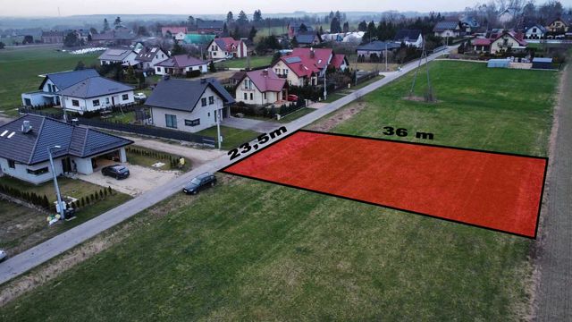 Działka budowlana, Toszek ul. Boczna 846 m2 (bez pośredników)