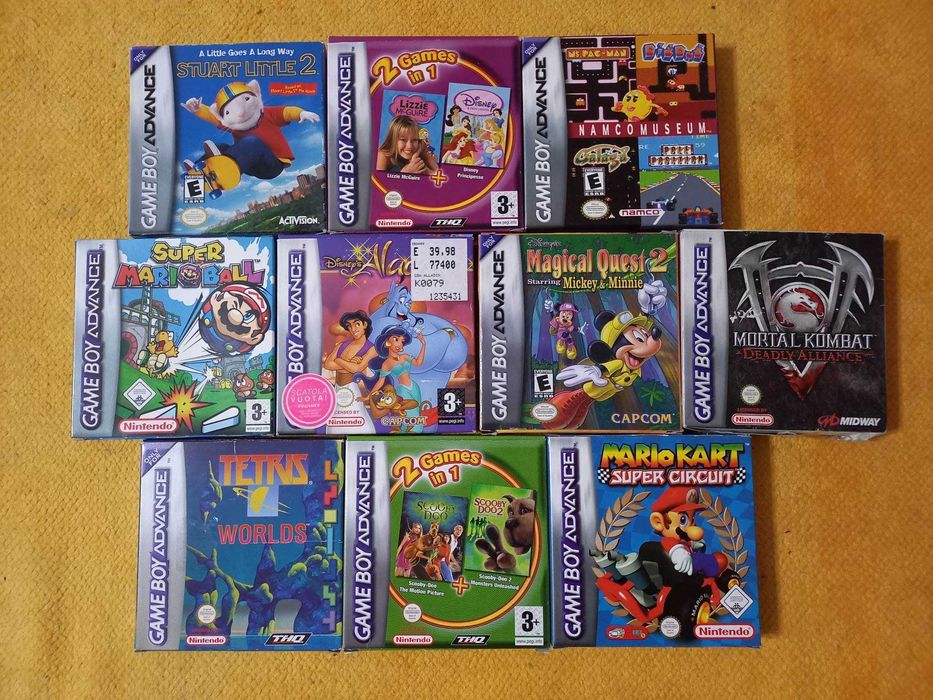 Jogos Gameboy Advance Game Boy Color SP GBA Nintendo