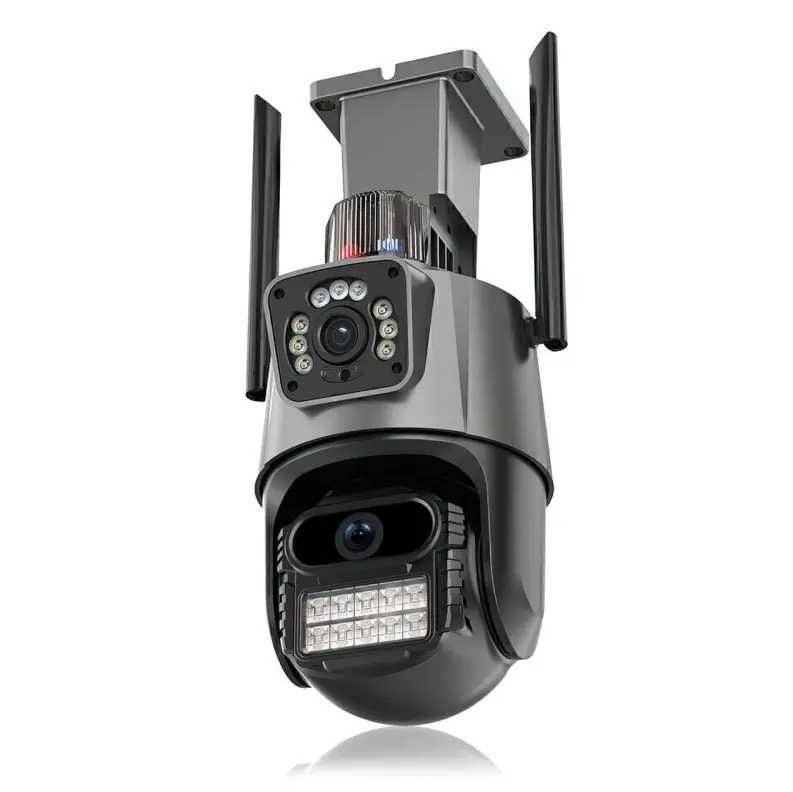 IP-камера Dual Lens, 8 Мп (4+4) поворотна, WiFi, iCSee, 64GB