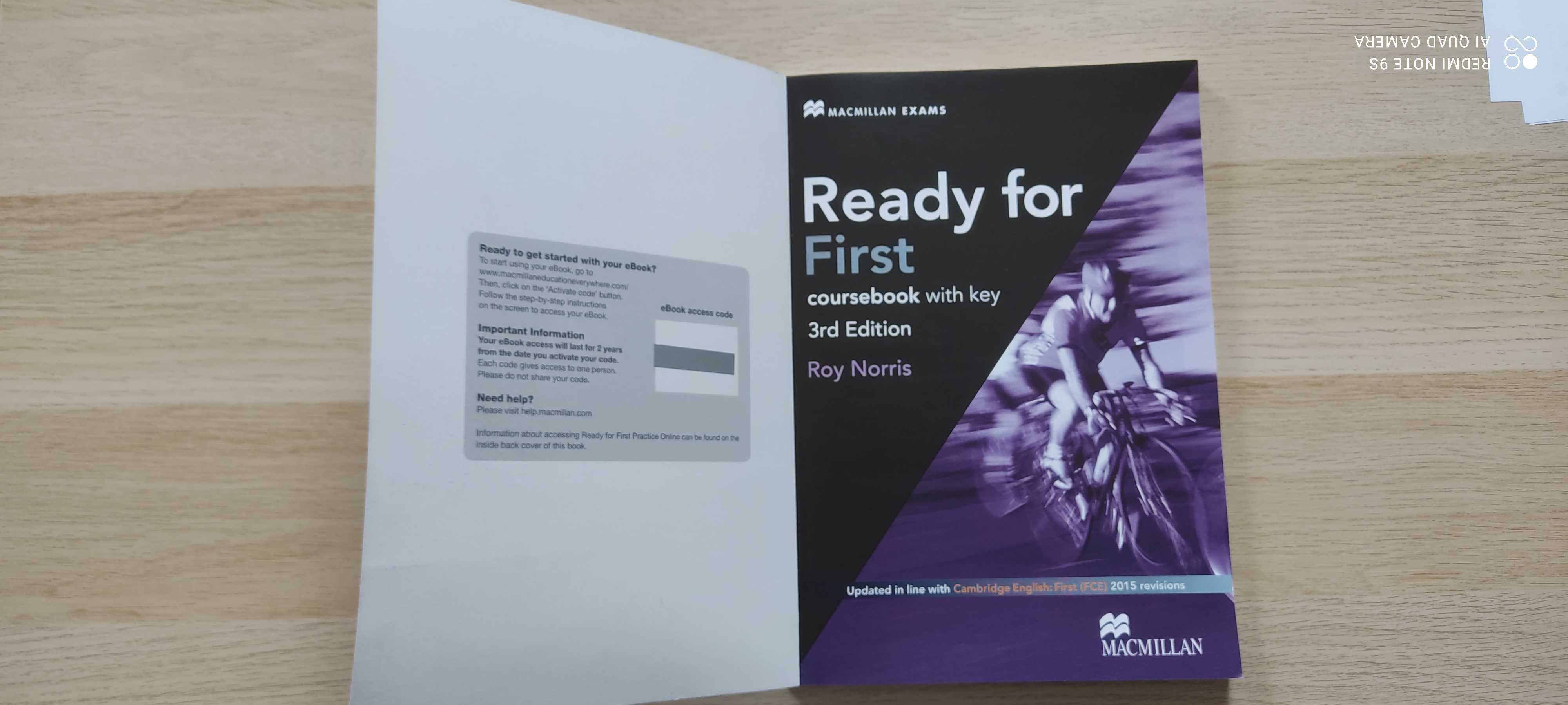 Ready for first 3rd edition coursebook with ebook