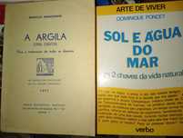 A argila terra curativa,sol e água do mar 2 livros