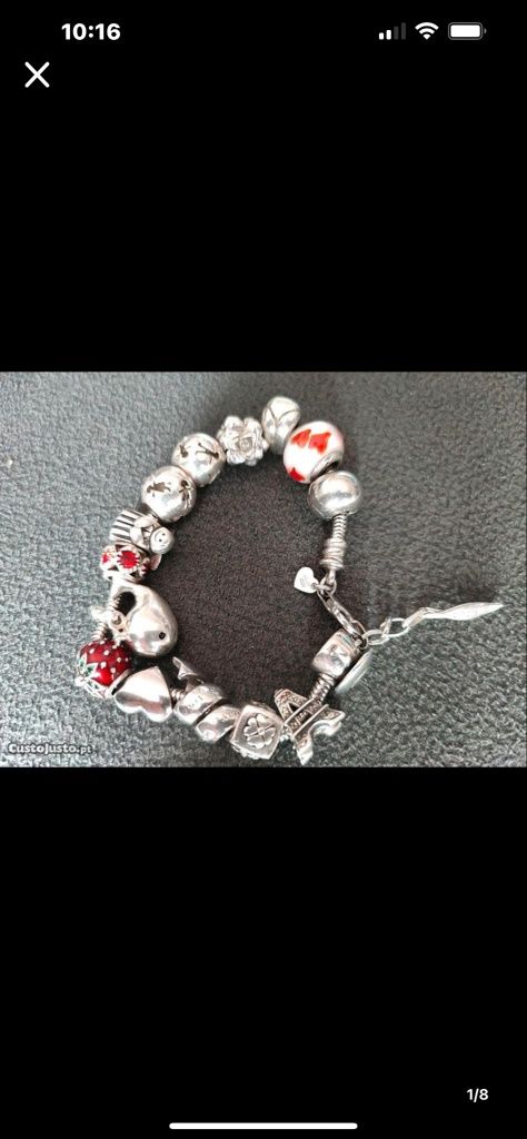 Pulseira completa Amor e Bacio e Pandora