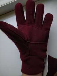 Теплые перчатки флис антискользящие