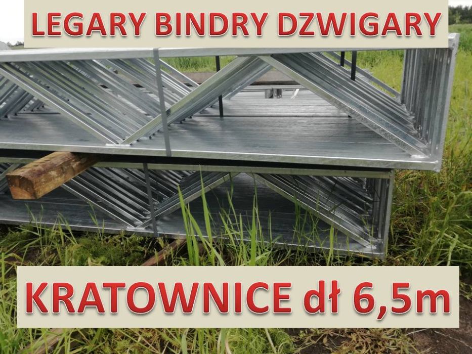 NA DACH NOWE Kratownice 6,5m dzwigary legary bindry konstrukcja wiata