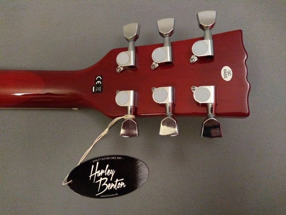 Harley Benton DC-580 Cherry Vintage Series-gitara elektryczna-typ SG