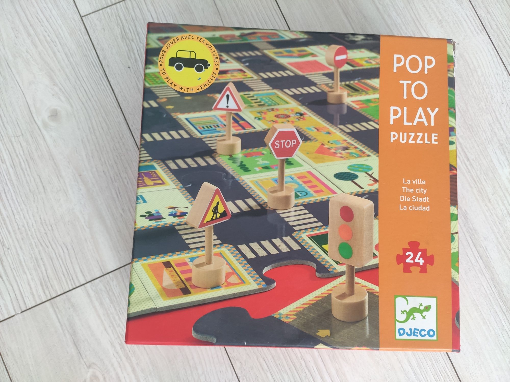Puzzle droga Djeco Pop to Play 24 elementy