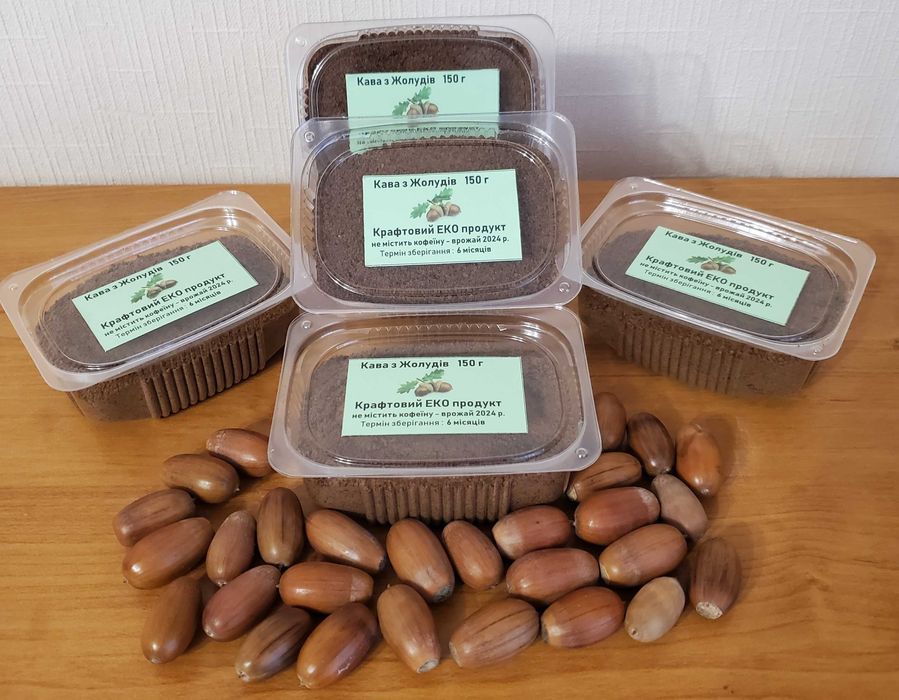 Кава з Жолудів натуральна, мелена без кофеїну 150 г