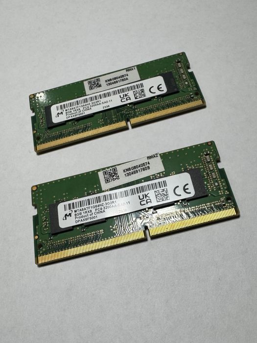 Оперативна память Kingston DDR4-3200 SODDIM 16 GB (2x8)