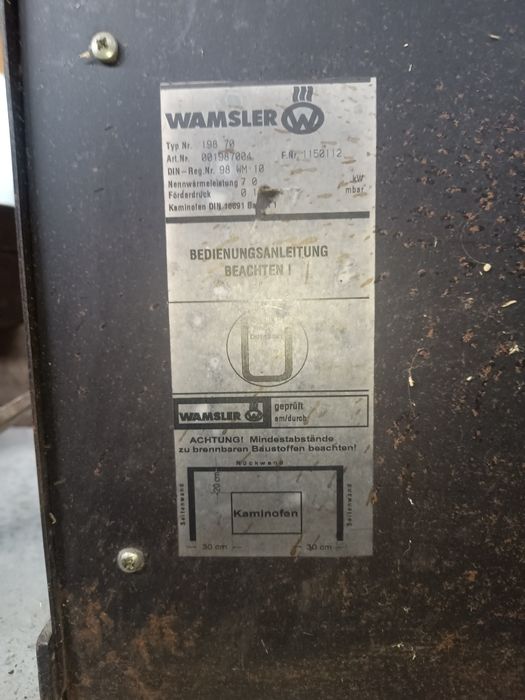 Kominek wolnostojący Wamsler 7 kw