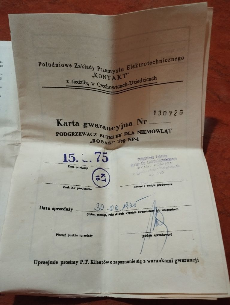 Podgrzewacz z termoregulatorem BOBAS z PRL