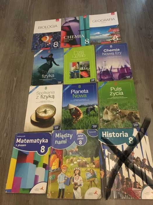 Biologia chemia geografia fizyka wos matematyka polski historia kl 8