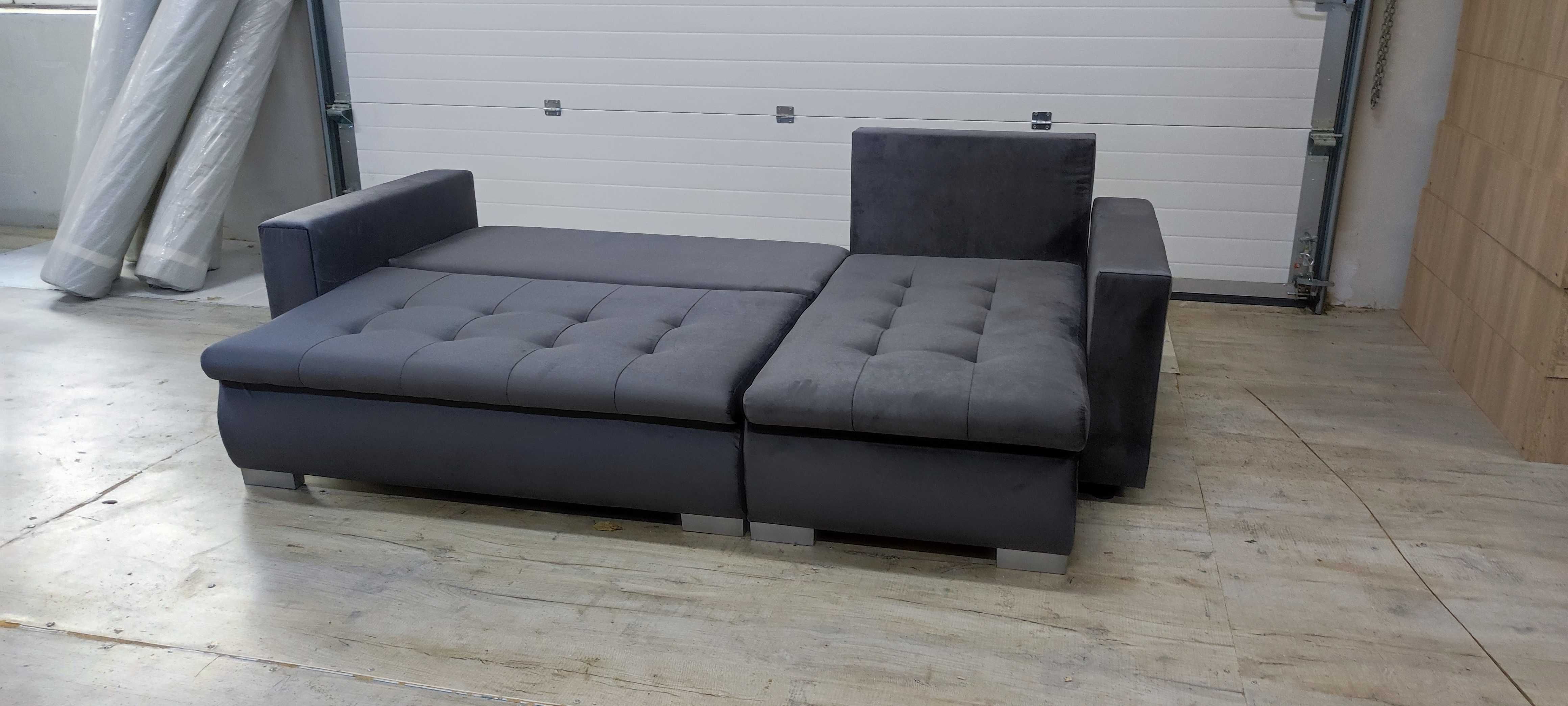 Sofa narożna HUGO z półkami od producenta. Dowolna kolorystyka !