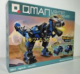 Конструктор 3 в 1 Brick QMAN 4803 "Синий Динобот, Джип", 375дет
