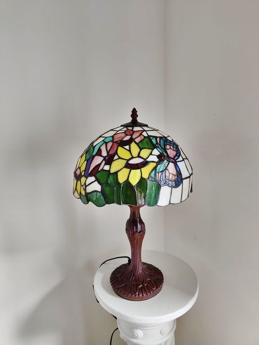 Tiffany lampa witrażowa stołowa / nocna