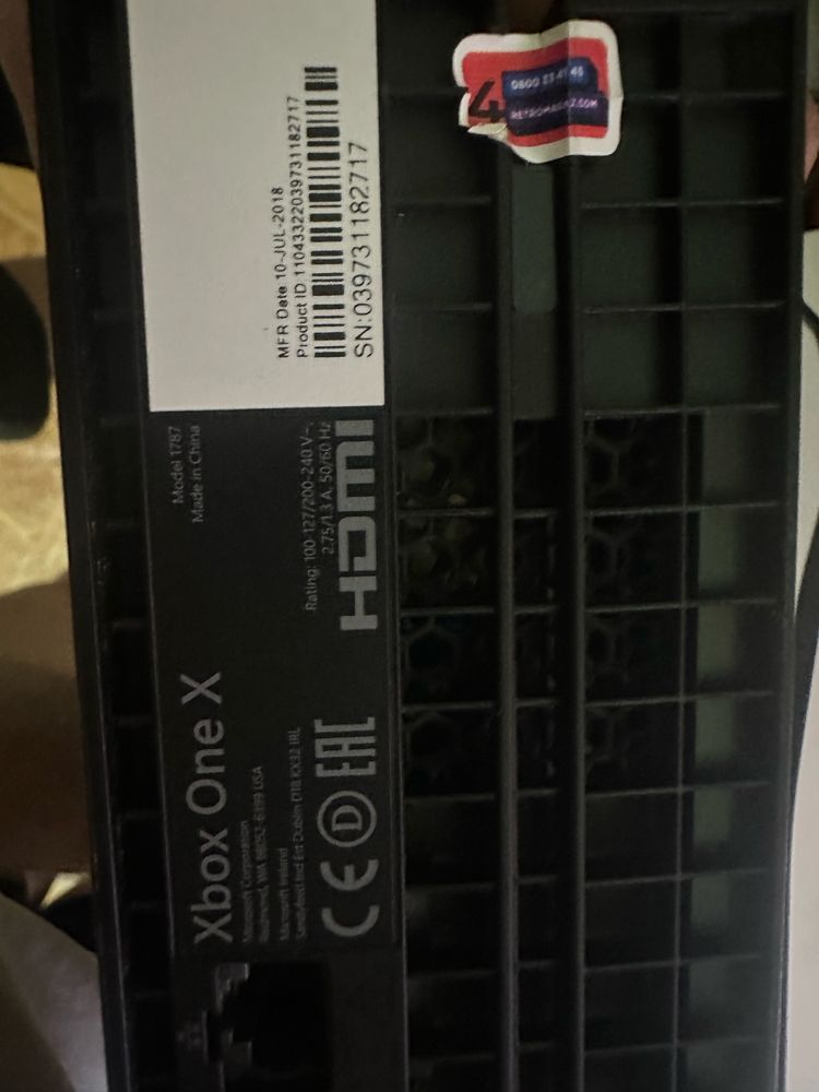 Xbox one x 1т консоль