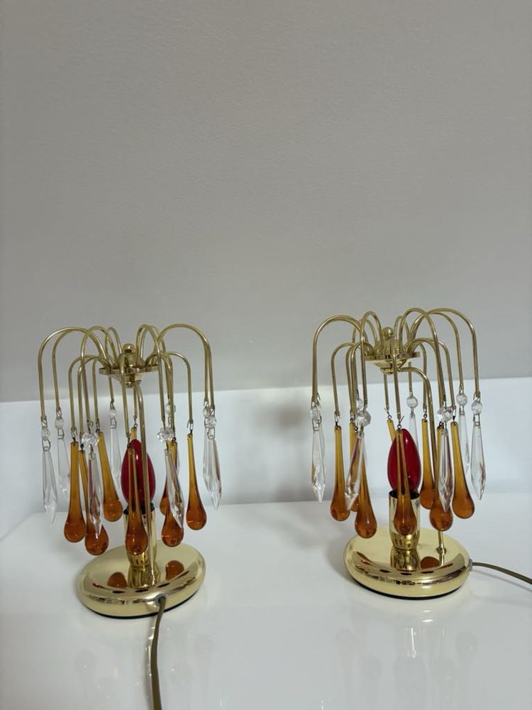 zestaw lamp i żyrandol