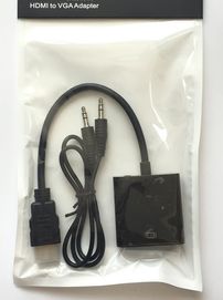 Przejściówka Adapter Konwerter HDMI na VGA D-sub