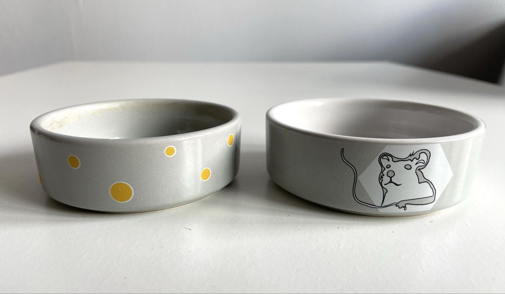 Miseczki ceramiczne 90 ml dla chomika, myszki